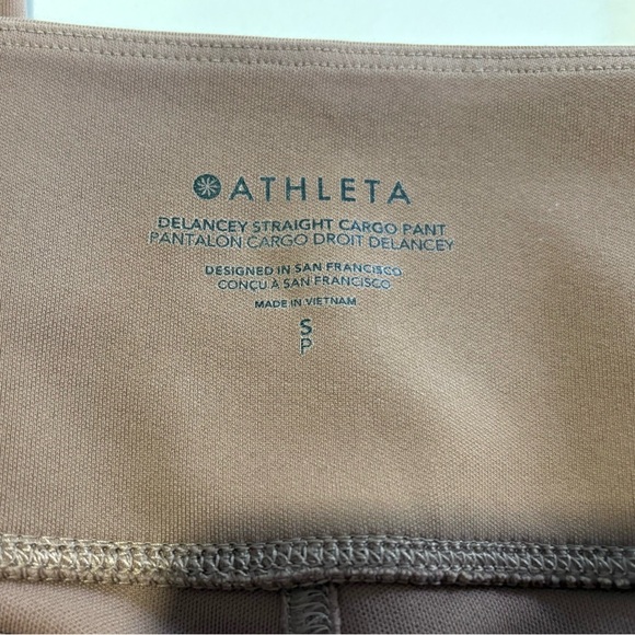Athleta | Delancey Cargo Pant | Rustic Beige | Size Small | Straight Leg - Picture 6 of 6